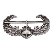 Army Badge: Air Assault - silver oxidized