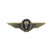 Badge: German Jump Wings Antique Gold: Small size