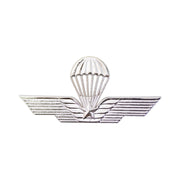 Badge: Italian Jump Wings - Silver Regulation size