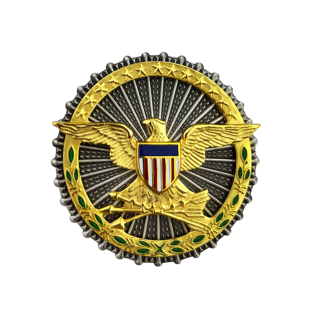 Army Identification Dress Badge: Secretary of Defense oxidized