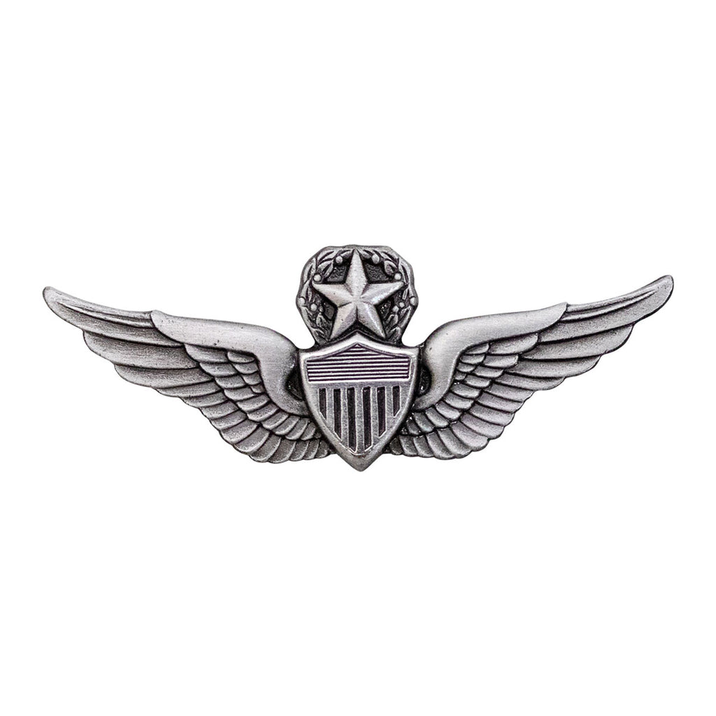 Army Dress Badge: Master Aviator - miniature, silver oxidized