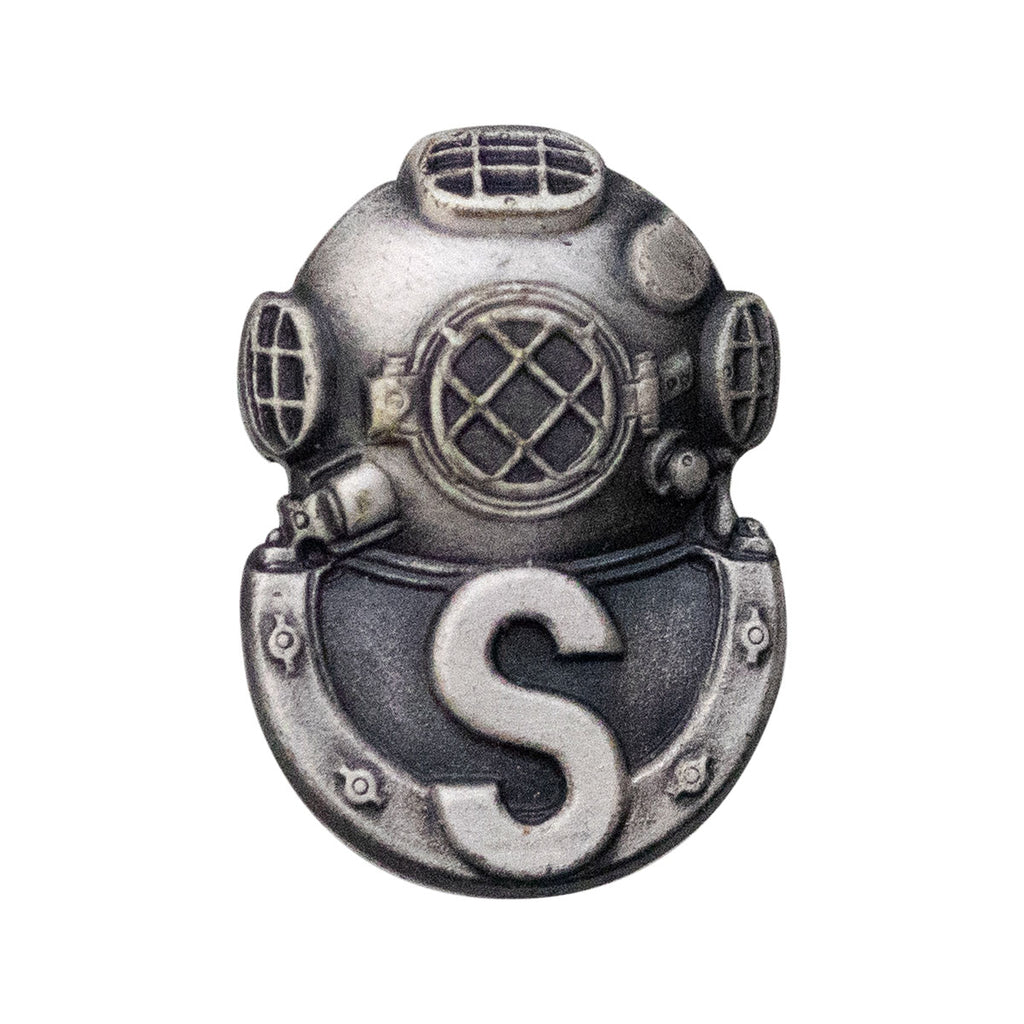 Army Dress Badge: Salvage Diver - miniature, silver oxidized
