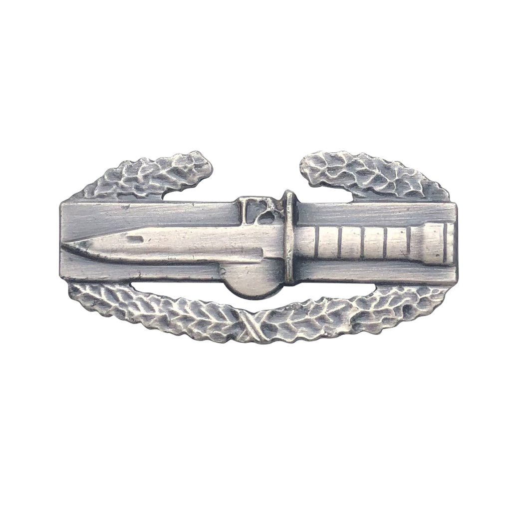 Army Badge: Combat Action - Miniature, Blouse, Silver Oxidized