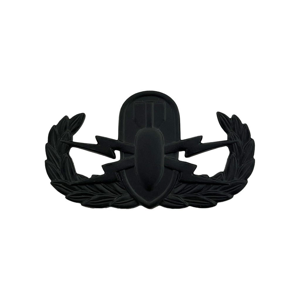 Army Badge: Explosive Ordnance Disposal - regulation size, black metal