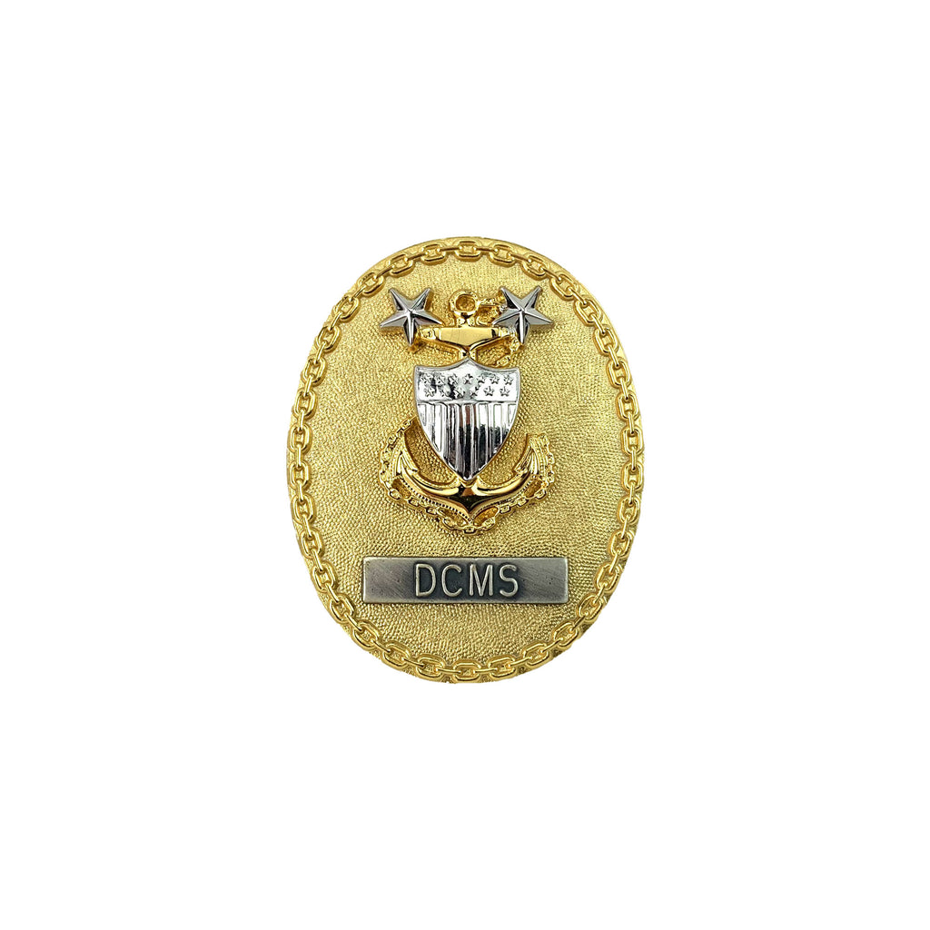 Coast Guard Badge: Command Senior Enlisted E9 DCMS: regulation size
