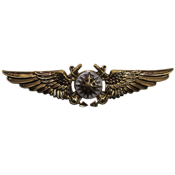 Marine Corps Badge: Aerial Navigator - Antique Gold