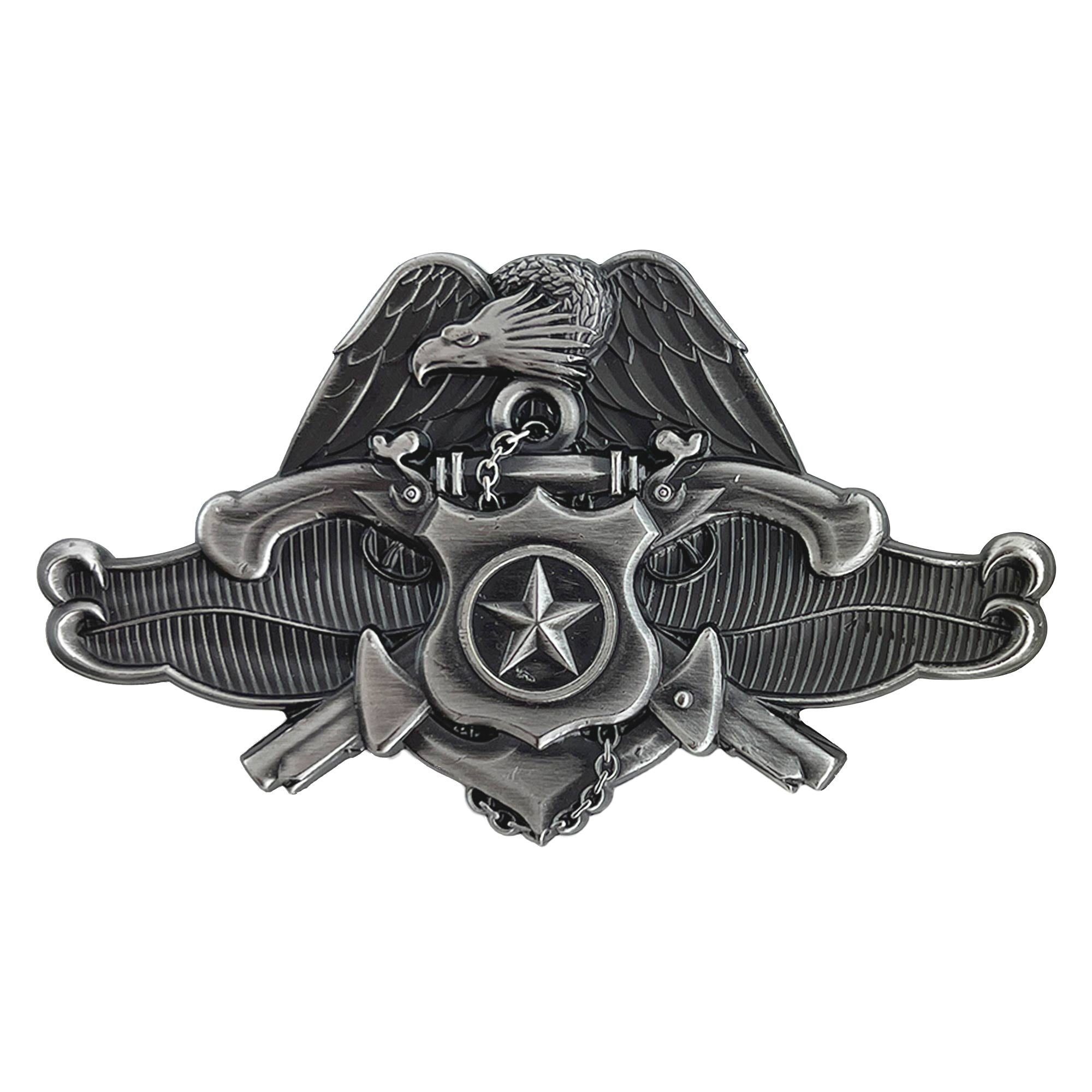 Navy Badge: Master Security Forces Specialist - regulation size, oxidi