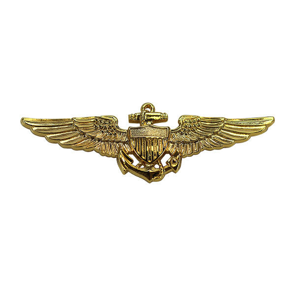 Navy Badge: Aviator - regulation size, gold finish