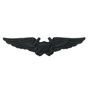 Badge: Navy Flight Officer - regulation size, black metal (NON-RETURNABLE/NON-REFUNDABLE)