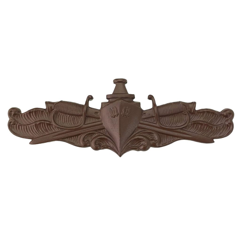 Navy Badge: Surface Warfare Officer - regulation size, brown metal (NON-RETURNABLE/NON-REFUNDABLE)