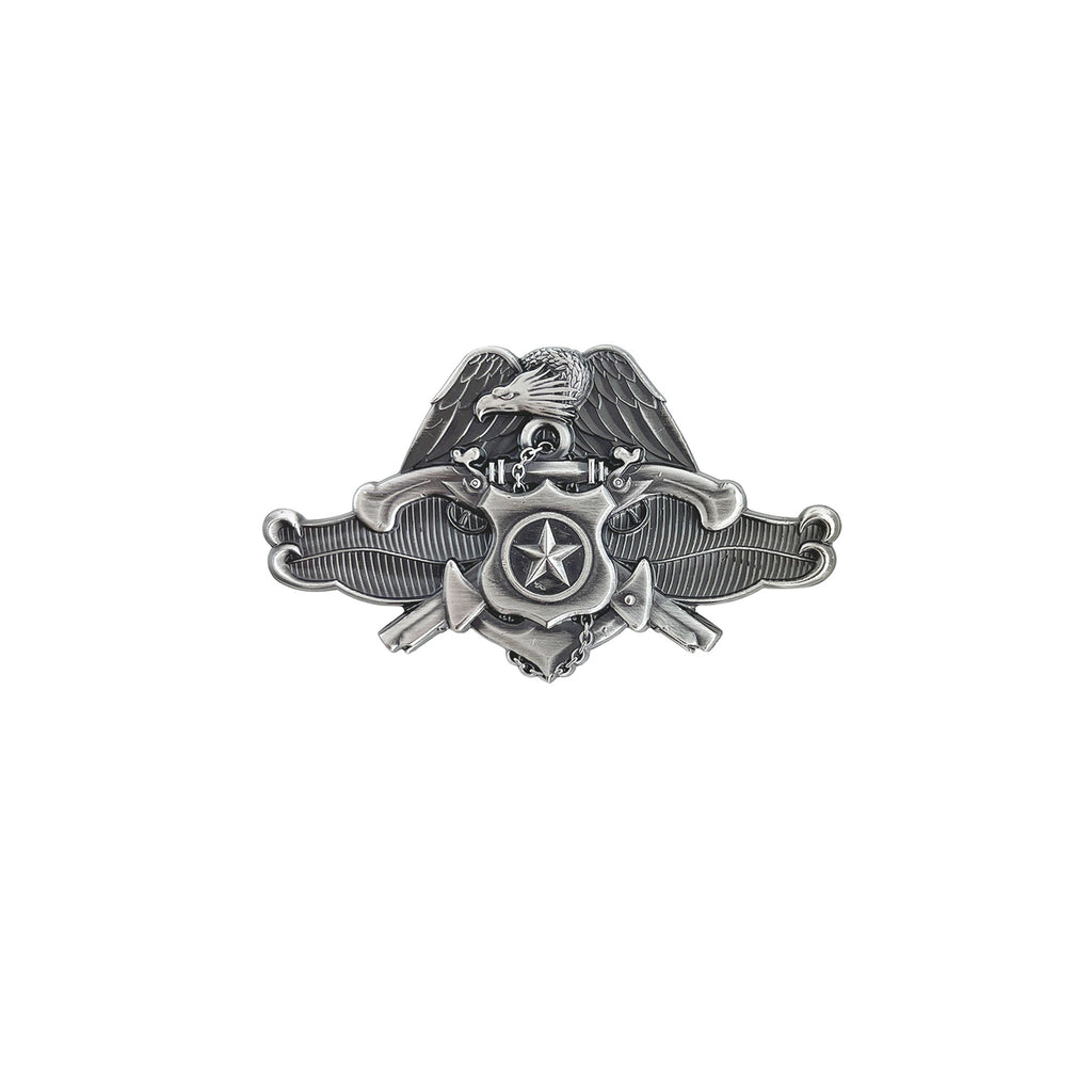 Navy Badge: Master Security Forces Specialist - miniature size oxidize