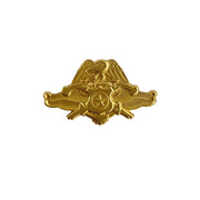 Navy Badge: 24K Gold Officer Security Forces Specialist - miniature size #7 matte finish