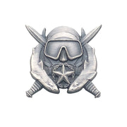 Army Badge: Special Operation Diver Supervisor - Miniature size, oxidized finish