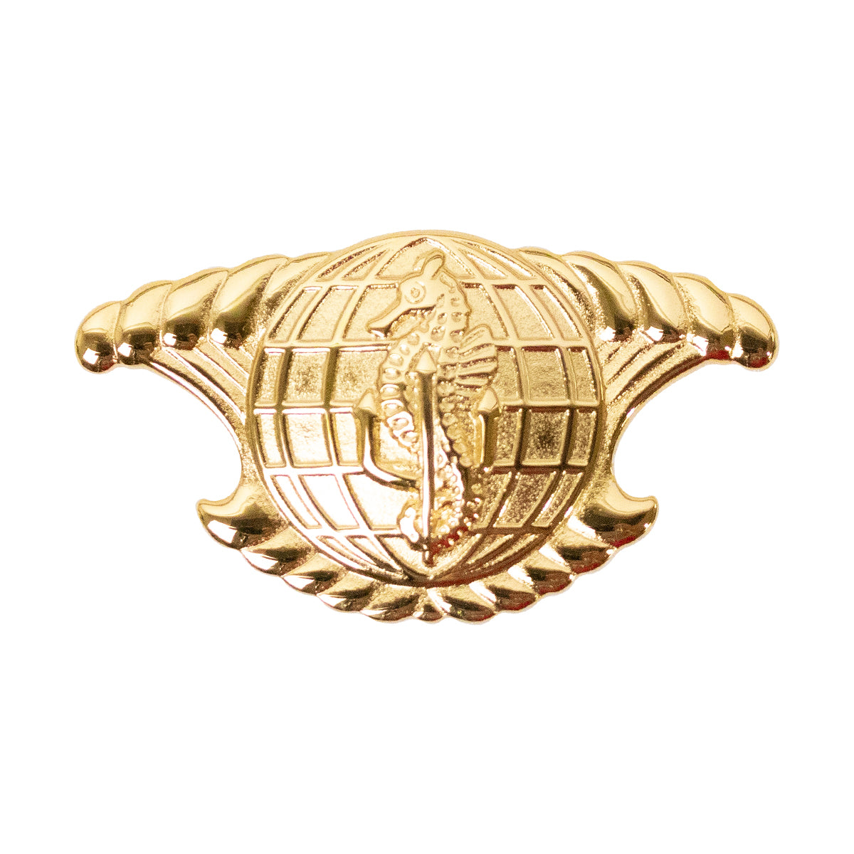 Navy Badge: Integrated Underseas Surveillance System Officer - miniature, mirror finish