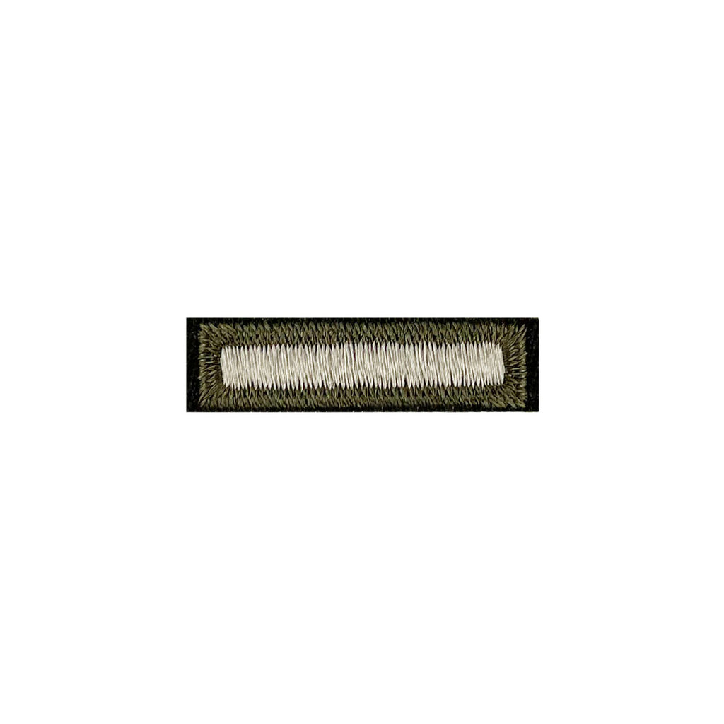 Army Green Service Uniform Overseas Bar: Embroidered on Green- female