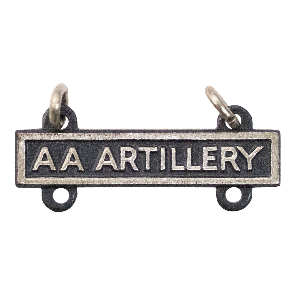 Genuine US Army Pistol Qualification Bar – Silver Oxidized Finish, Made In USA