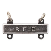 Army Qualification Bar: Rifle - silver oxidized finish
