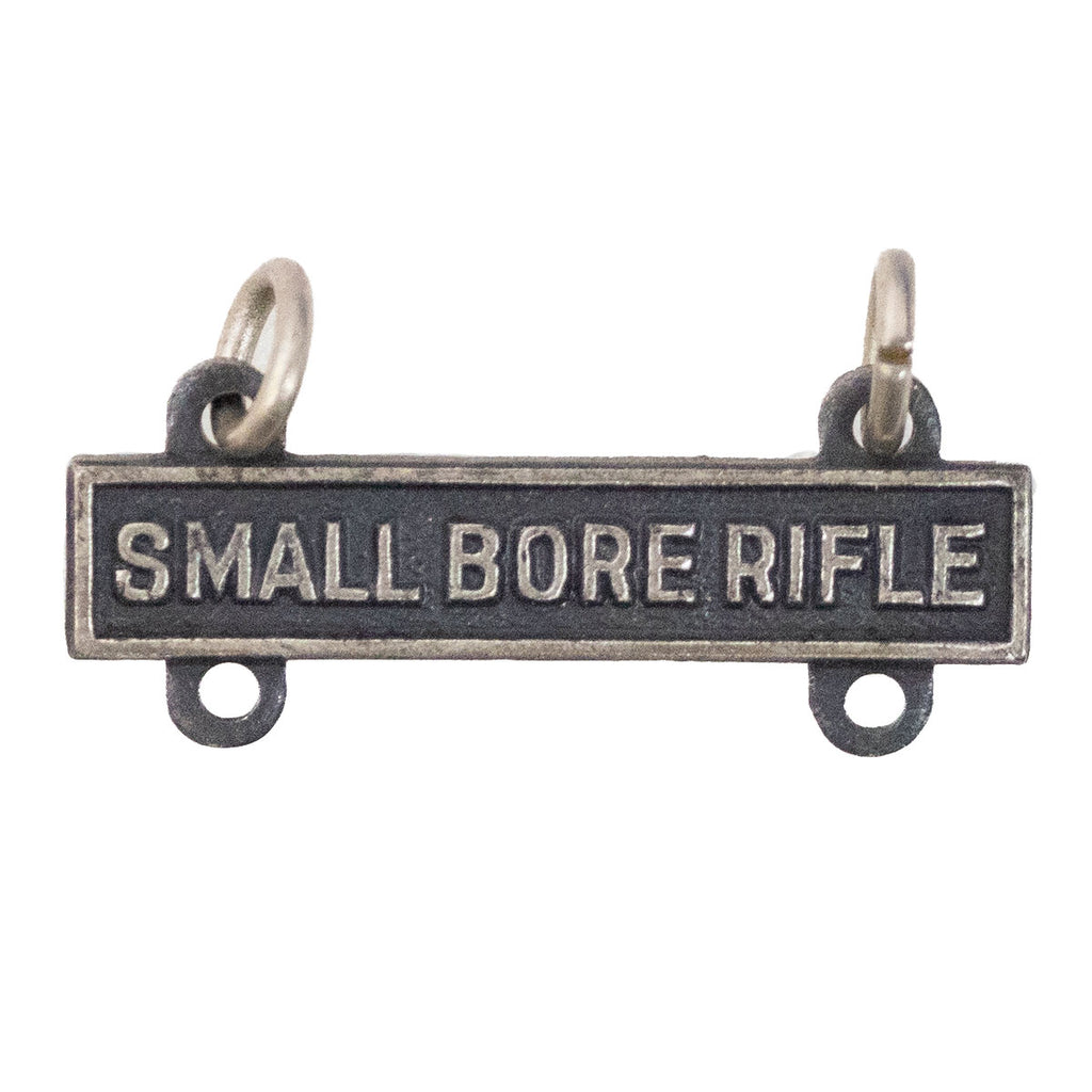 Army Qualification Bar: Small Bore Rifle - silver oxidized finish
