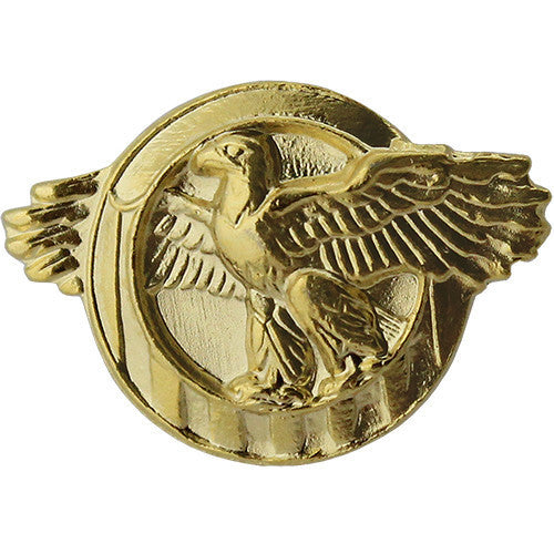 Lapel Pin: WWII Honorable Discharge (Ruptured Duck) - satin gold