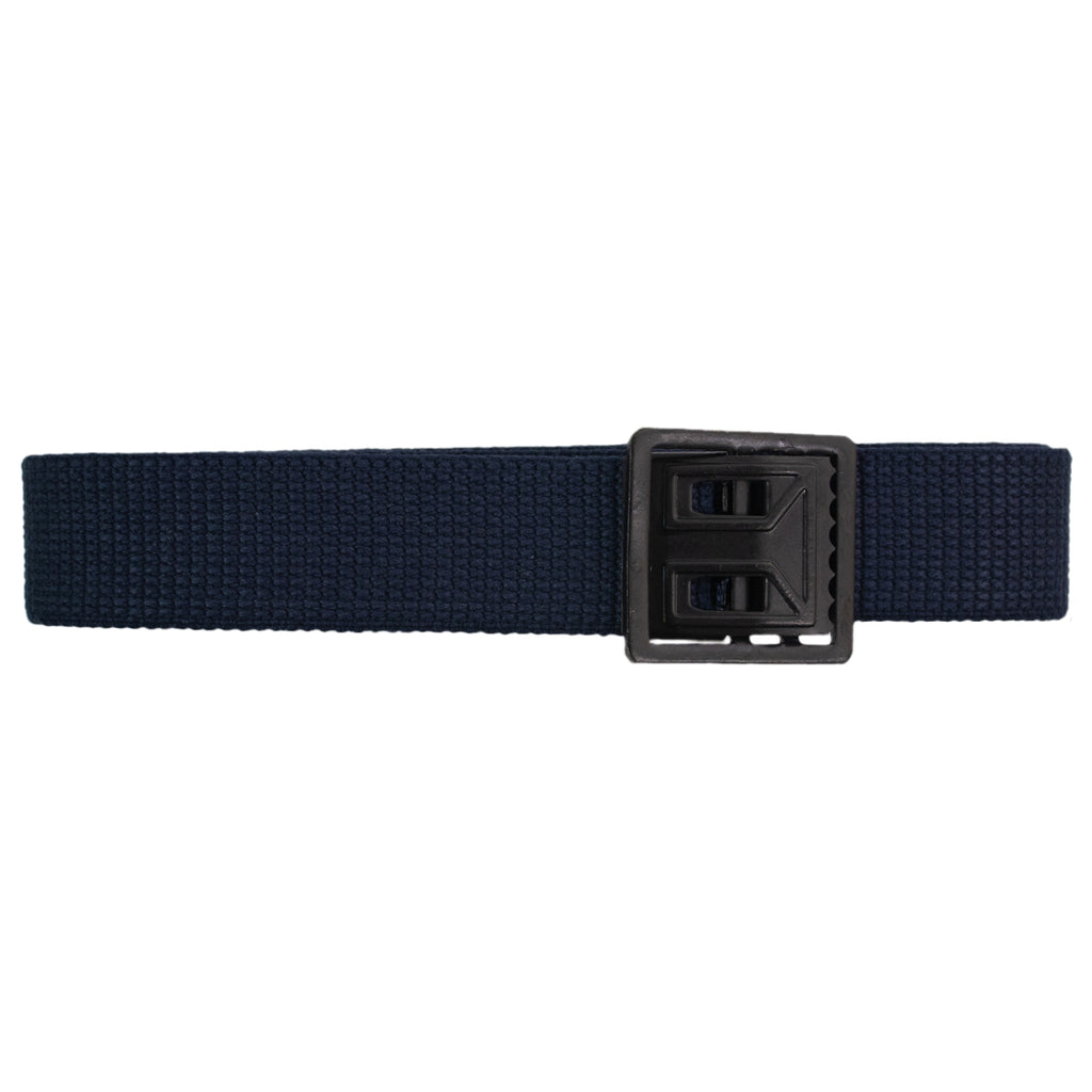 Air Force Belt: Blue Cotton with Black Open Face Buckle and Tip ...