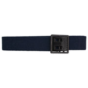 Air Force Belt: Blue Cotton with Black Open Face Buckle and Tip