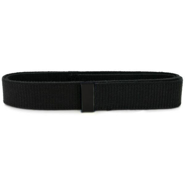 Navy Belt: Black Cotton with Seabee Black Tip - male