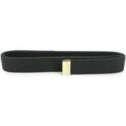Belt: Black Cotton with 24k Gold Tip - male