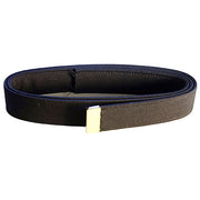 Navy Belt: Black Poly-Wool with 24k Gold Tip - male