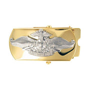 Navy Belt Buckle: Fleet Marine Force CPO - gold and silver