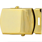 Belt Buckle: Gold Buckle and Tip