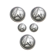 Space Force Button Set: Officer 3-36L and 2-Epaulet 25L