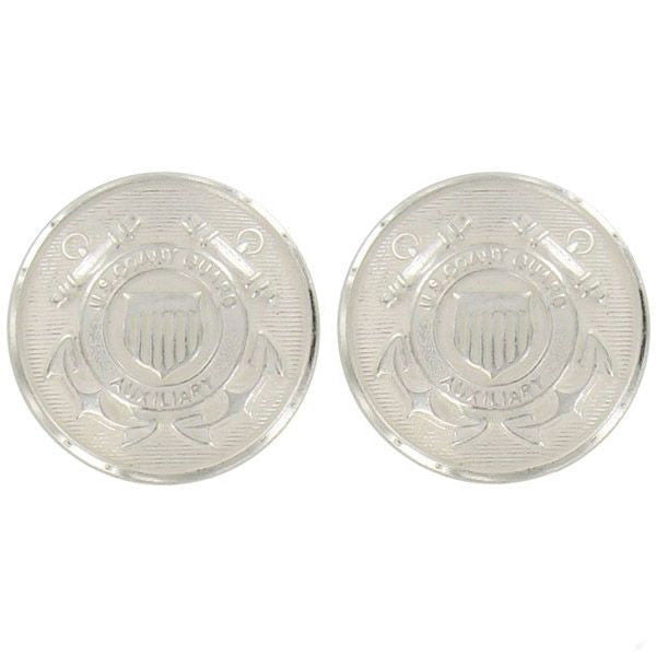 Coast Guard Auxiliary Buttons: Cap Buttons Screw Back