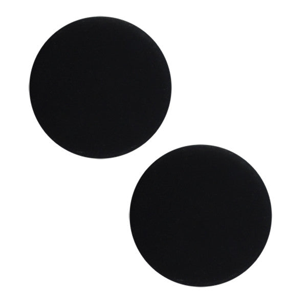 Navy Button - Screw Back Flat Black with Tubes