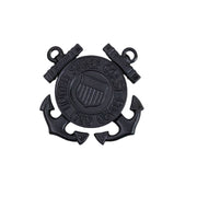 Coast Guard Cap Device: Enlisted - miniature black metal
