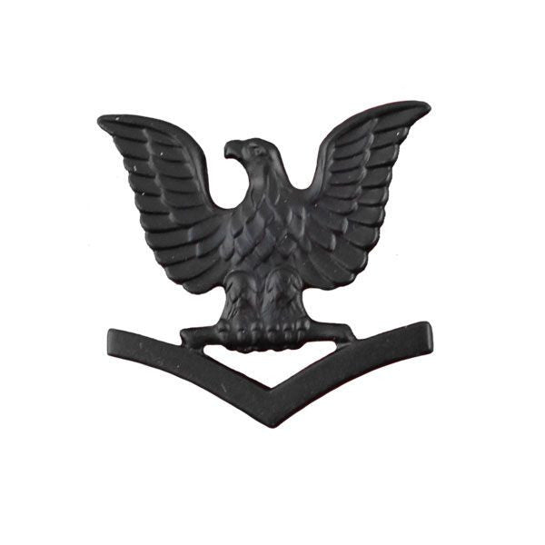 USN Black Metal E 4 Petty Officer Third Class Cap Device Vanguard usn-black-metal-e-4-petty-officer-third-class-cap-device-vanguard