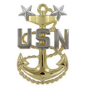 Navy Cap Device: E9 Chief Petty Officer: Master - miniature