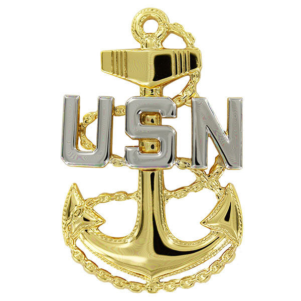 Navy Cap Device: E7 Chief Petty Officer - miniature
