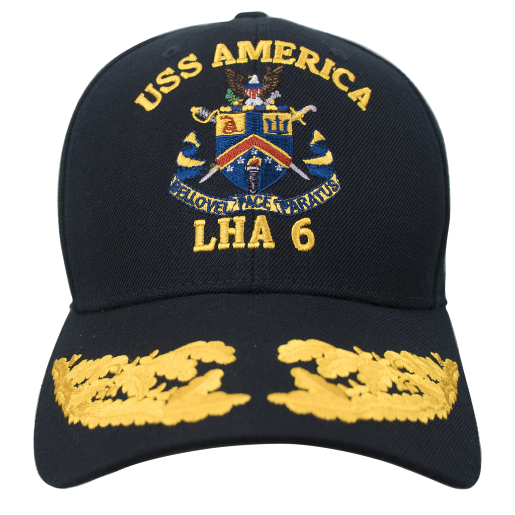 Navy Ball Cap: USS America LHA 6 Command with double eggs