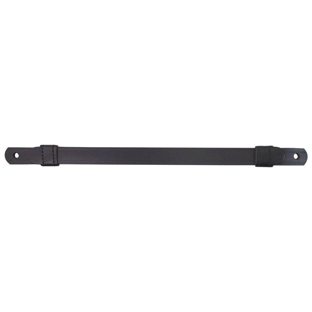 Black Front Cowhide Enlisted Cap Strap