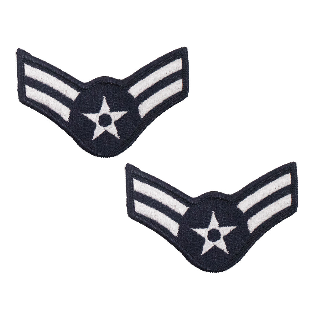 Air Force Embroidered Chevron: Airman First Class - small color