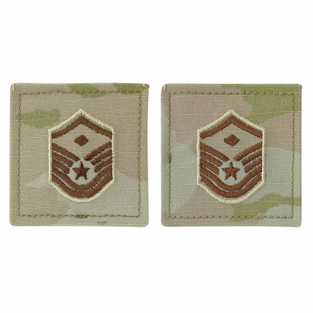 Air Force Embroidered Rank: Master Sergeant with Diamond - OCP with hook