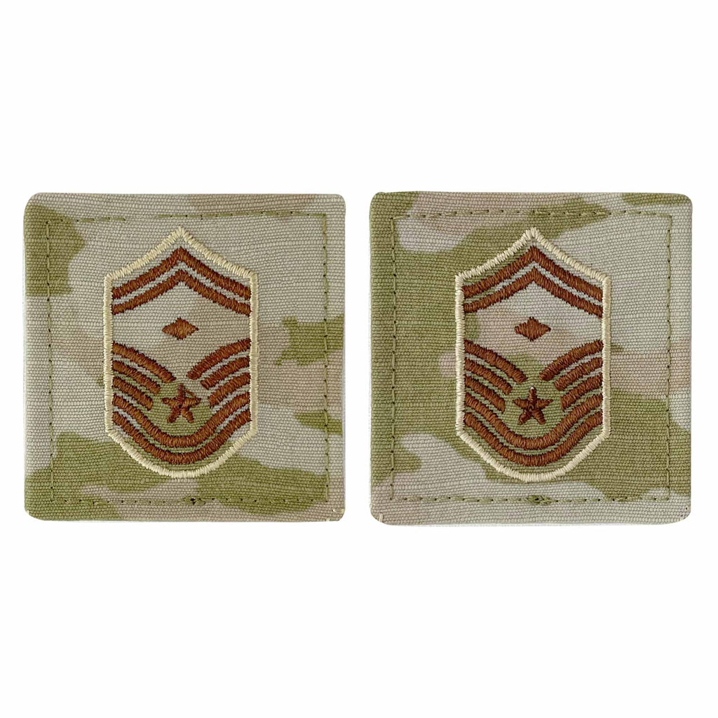 Air Force Embroidered Rank: Senior Master Sergeant with Diamond - OCP with hook