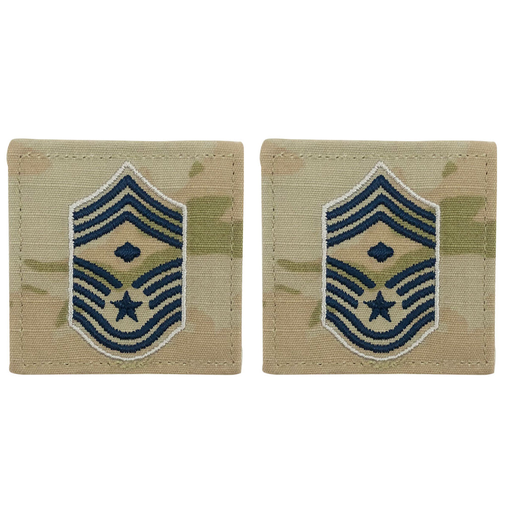 Space Force Embroidered Rank: Chief Master Sergeant with Diamond - OCP with hook
