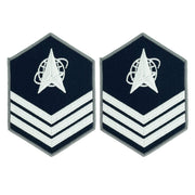 Space Force Chevron Embroidered: Sergeant - Large Color