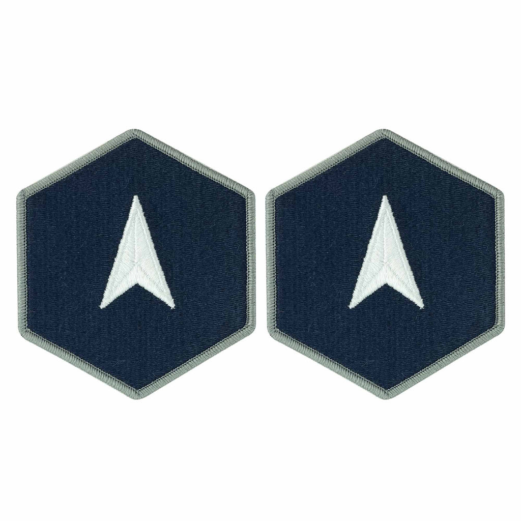 Space Force Chevron Embroidered: Specialist 1 - Large Color