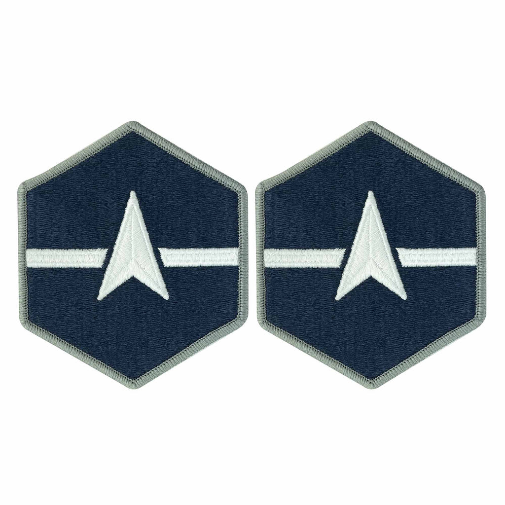 Space Force Chevron Embroidered: Specialist 2 - Large Color