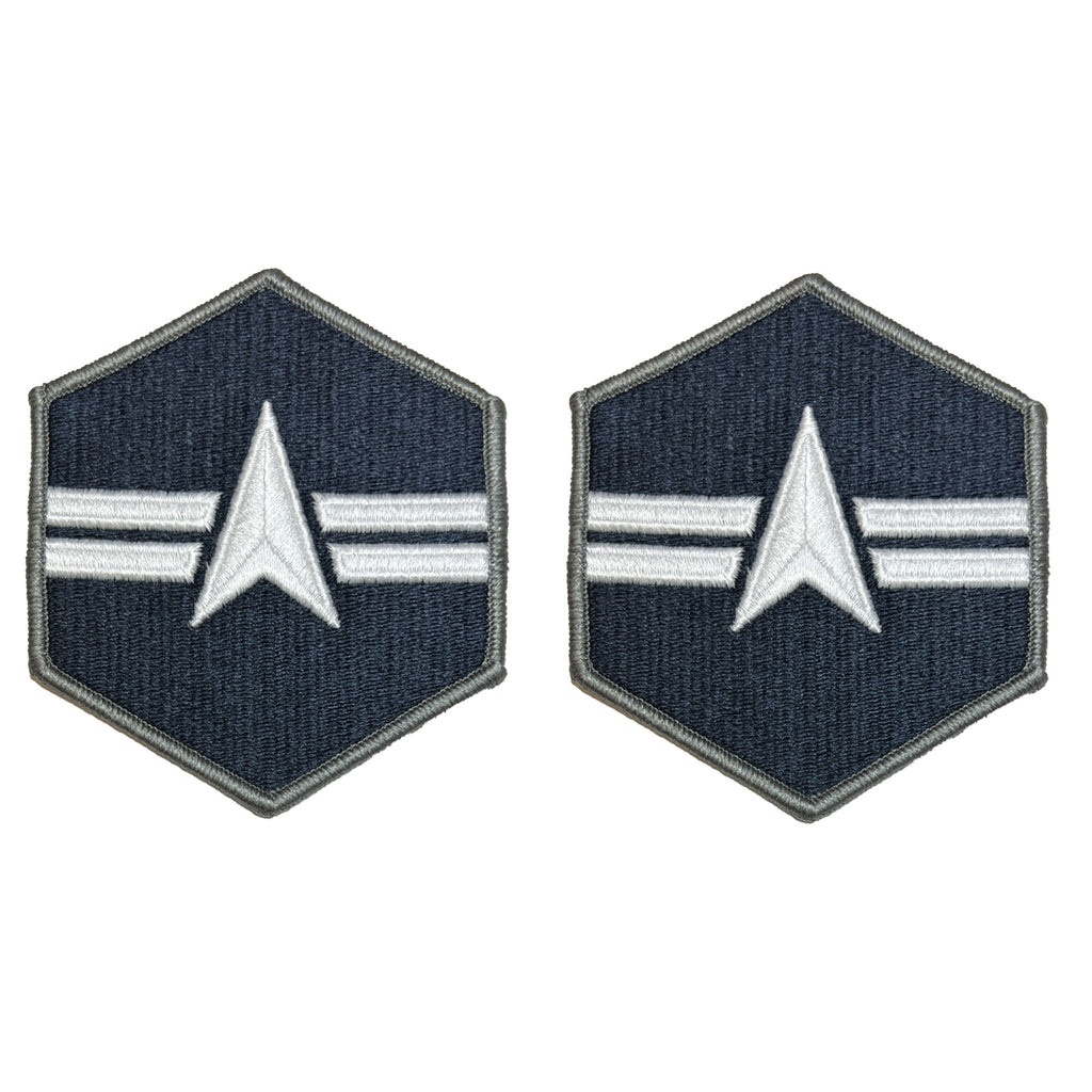 Space Force Chevron Embroidered: Specialist 3 - Small Color