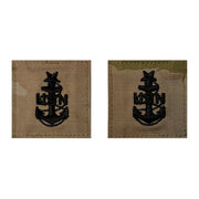 Navy Embroidered OCP with Hook: E8 Senior Chief Petty Officer SCPO