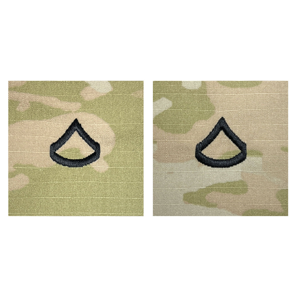 Army Embroidered OCP Sew on Rank Insignia: Private First Class