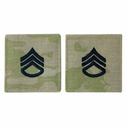 Army embroidered OCP with hook rank insignia: Staff Sergeant
